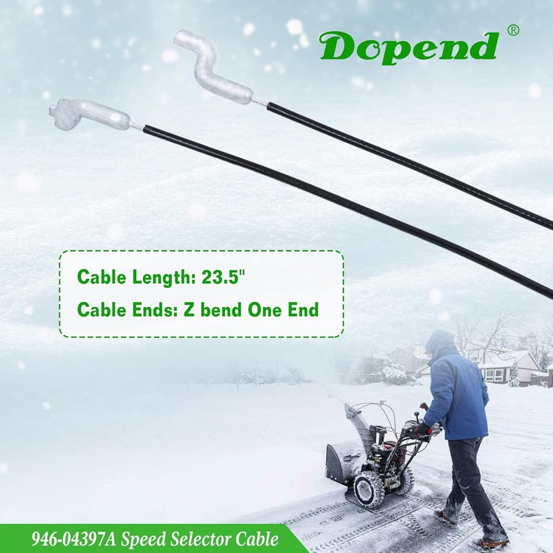 Dopend 946-04397A Speed Selector Cable for Craftsman, MTD, Cub Cadet, Troy Bilt, Huskee Snowblower Parts, Replaces 746-04397, 746-04397, 946-04397 - Image 4